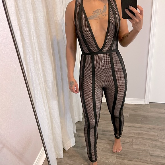 Revolve Superdown mesh pant jumpsuit - Picture 8 of 11